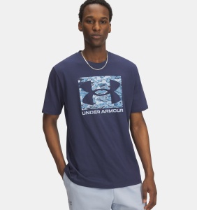 Футболка ABC Camo Boxed Logo Under Armour, цвет Washed Navy
