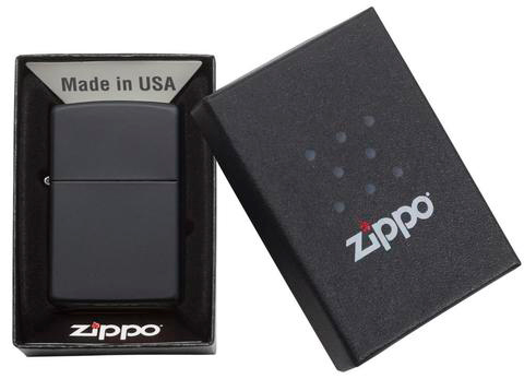 Зажигалка Zippo с покрытием Black Matte, цвет черный, матовый 3