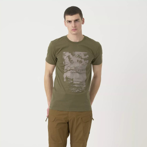 Футболка Adventure Is Out There Helikon-Tex, цвет Olive Green мод