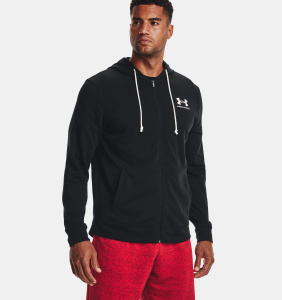 Толстовка Rival Terry LC FZ Under Armour, цвет Black