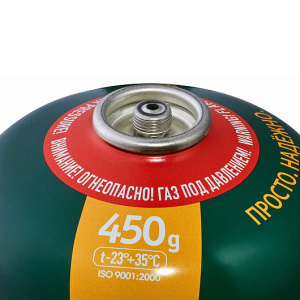 Баллон газовый STANDARD резьбовой 450 г, Tourist