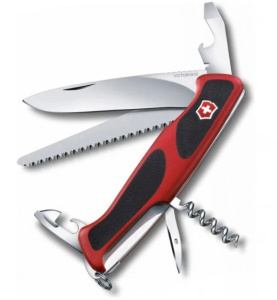 Нож перочинный Victorinox RangerGrip 55, цвет красныйчерный