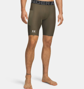 Шорты HeatGear Base Long Under Armour, цвет Green