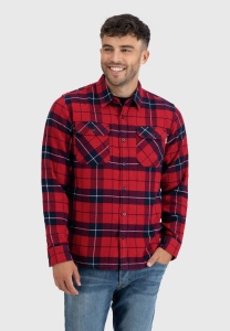 Рубашка Sem Flannel Vintage, цвет Red Check 2