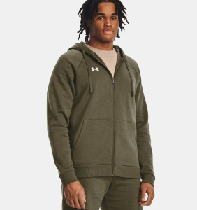 Толстовка Rival Fleece FZ Under Armour, цвет Green