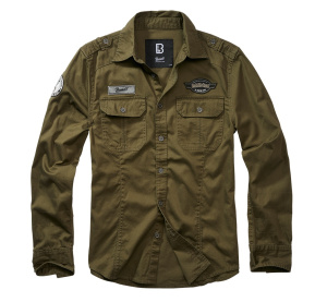 Рубашка Luis Vintage Brandit, цвет Olive