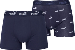 Трусы M Elements Logo Print Boxers (2 pack) Puma, цвет Navy