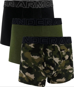 Трусы Men's Performance Cotton 3 (3 pack) UA, цвет Green Black