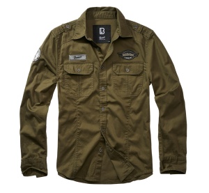 Рубашка Luis Vintage Brandit, цвет Olive