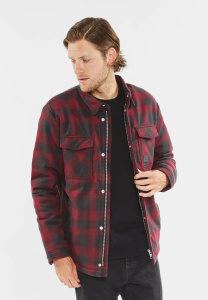Куртка Sherpa Vintage, цвет Burgundy Check МОДЕЛЬ 3