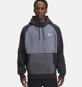 Толстовка M Icon HW Colorblocked UA, цвет Anthracite Titan Grey