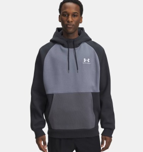 Толстовка M Icon HW Colorblocked UA, цвет Anthracite Titan Grey