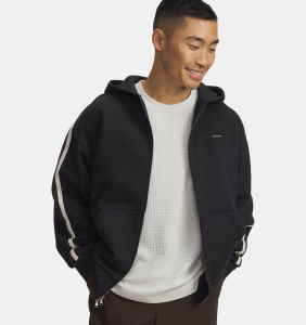 Толстовка Icon Heavy Rib FZ Under Armour, цвет Black