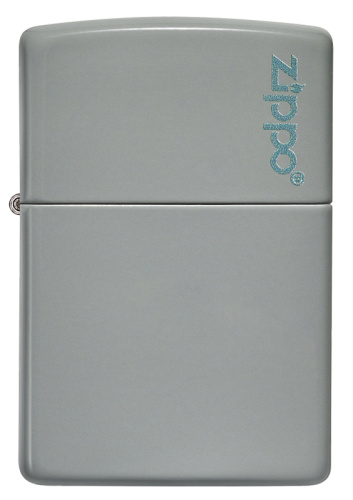 Зажигалка Zippo Classic, Flat Grey, серая, глянцевая 2