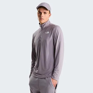 Лонгслив M 24 7 1 4 Zip TNF, цвет Transcendent Grey