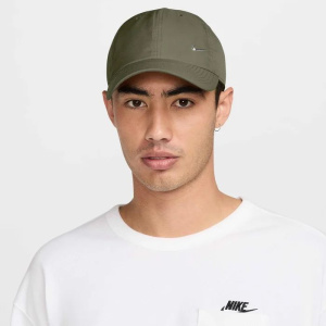 Бейсболка U Dri-FIT Club Nike, цвет Medium Olive Metallic Silver