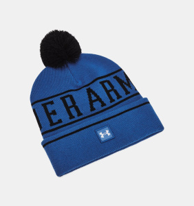 Шапка Halftime Pom Under Armour, цвет Tech Blue