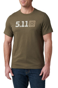 Футболка 5.11 Logo 5.11 Tactical, цвет Ranger Green