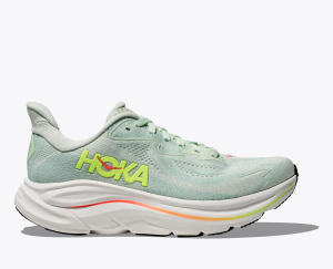Кроссовки W Clifton 10 HOKA, цвет Sea Glass Neon Flame