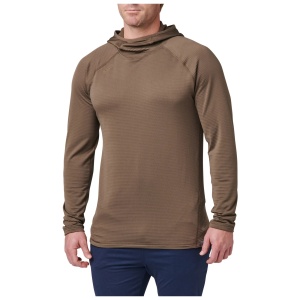 Пуловер Лонгслив Stratos LS Hoodie 5.11 Tactical, цвет Major Brown