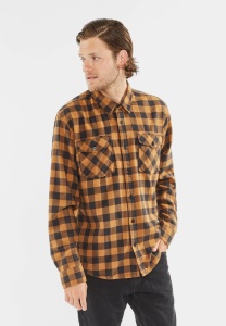 Рубашка Harley Vintage, цвет Yellow Check МОДЕЛЬ 3