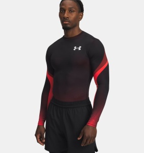 Лонгслив M HG Sub Crew Under Armour, цвет Red Black