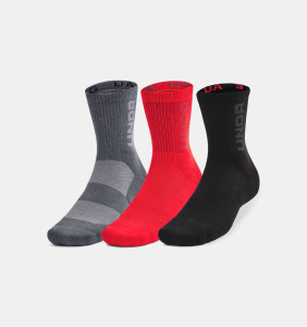 Носки 3-Maker Mid (3 пары) Under Armour, цвет Red Castlerock