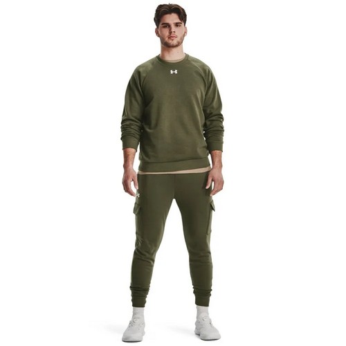Толстовка Rival Fleece Crew Under Armour, цвет Green 4