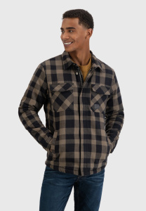 Куртка Sherpa Vintage, цвет Beige Check МОДЕЛЬ
