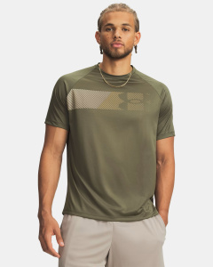 Футболка M Tech Graphic Under Armour, цвет Marine OD Green