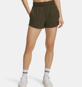 Шорты W Flex Woven 3in Under Armour, цвет Expedition Green