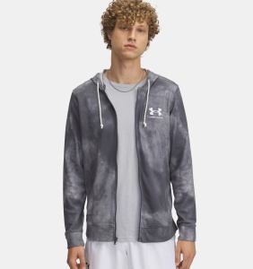 Толстовка Rival Terry AOP FZ Under Armour, цвет Grey