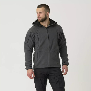 Куртка флисовая PATRIOT Mk 2 Hybrid Helikon, цвет Shadow Grey Black
