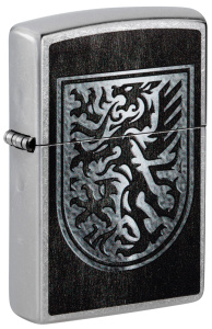 Зажигалка Zippo Dragon, Street Chrom, цвет серебристый