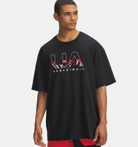 Футболка M HWT Hoops Branded Under Armour, цвет Black