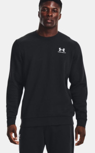 Толстовка Essential Fleece Crew Under Armour, цвет Black