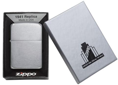 Зажигалка Zippo Replica, Brushed Chrome, цвет серебристый 3