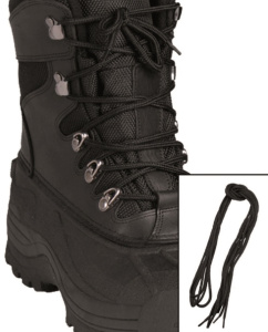 Шнурки Mil-Tec, цвет Pes Black (2,2m)