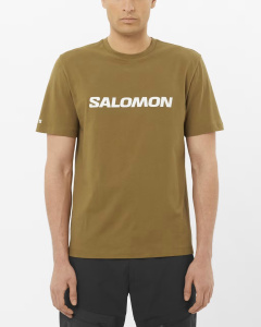 Футболка M Logo Salomon, цвет Brilliant Olive