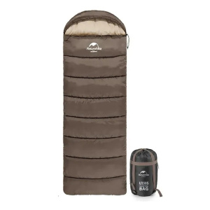 Спальный мешок Naturehike U350 220х75см, цвет коричневый