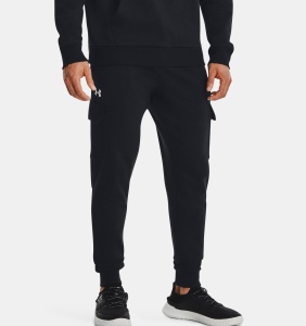 Брюки Rival Fleece Cargo Under Armour, цвет Black