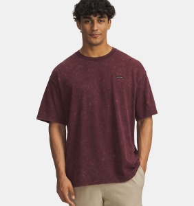 Футболка Heavyweight OS Logo Wash Under Armour, цвет Dark Maroon