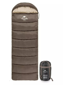 Спальный мешок Naturehike U150 молния справа 220х75см, цвет коричневый