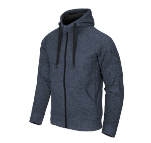 Толстовка COVERT TACTICAL HOODIE Helikon, цвет Melange Blue по низким ценам — Интернет-магазин «ВОИН»