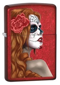 Зажигалка Zippo Classic Candy Apple Red, цвет красный, глянц