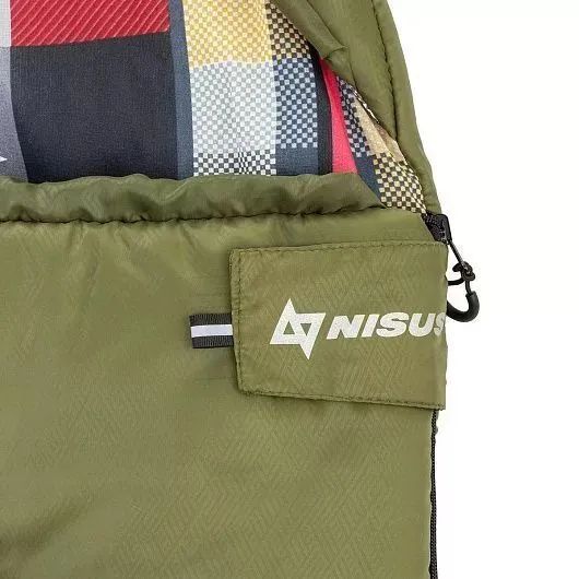 Спальный мешок TRAVEL 400 (210 70) Nisus, зелёный 3