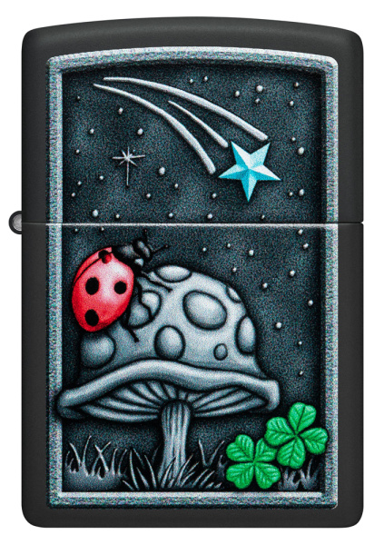 Зажигалка Zippo Ladybug, Black Matte, цвет черный 2