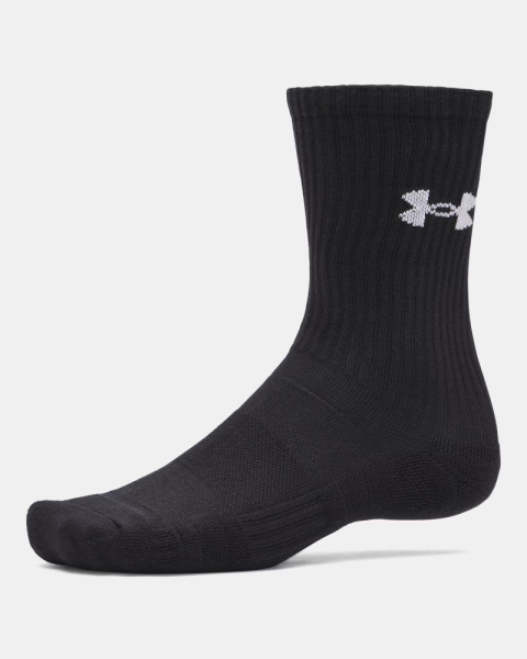 Носки U Performance Cotton Crew (3 пары) Under Armour, цвет Ultimate Black 2