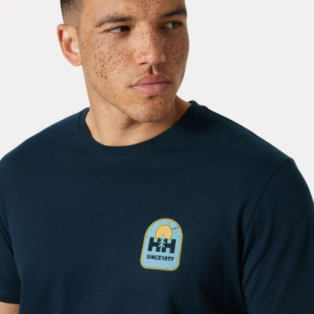 Футболка Massif Graphic HH, цвет Navy 3