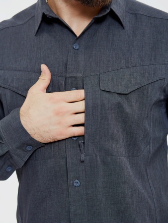 KO-DGM-PO-0119Z Рубашка DEFENDER MK2 Gentleman Helikon, цвет Melange BlackGrey 11